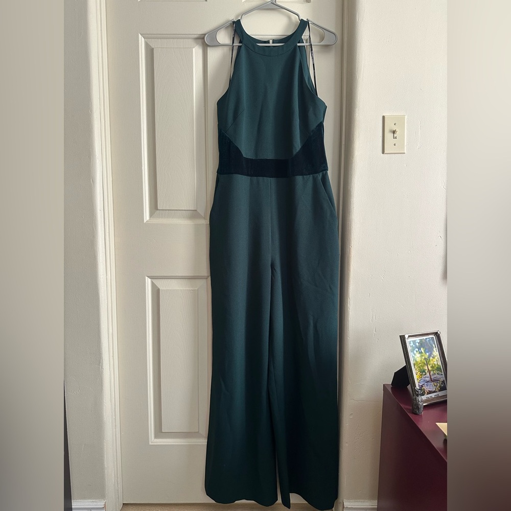 Vince Camuto Forest Green Jumpsuit